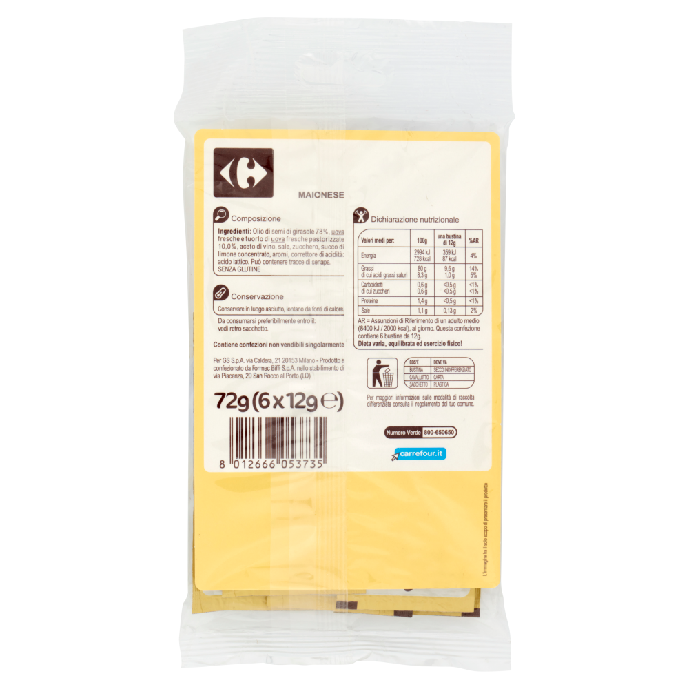 Carrefour Maionese 6 x 12 g