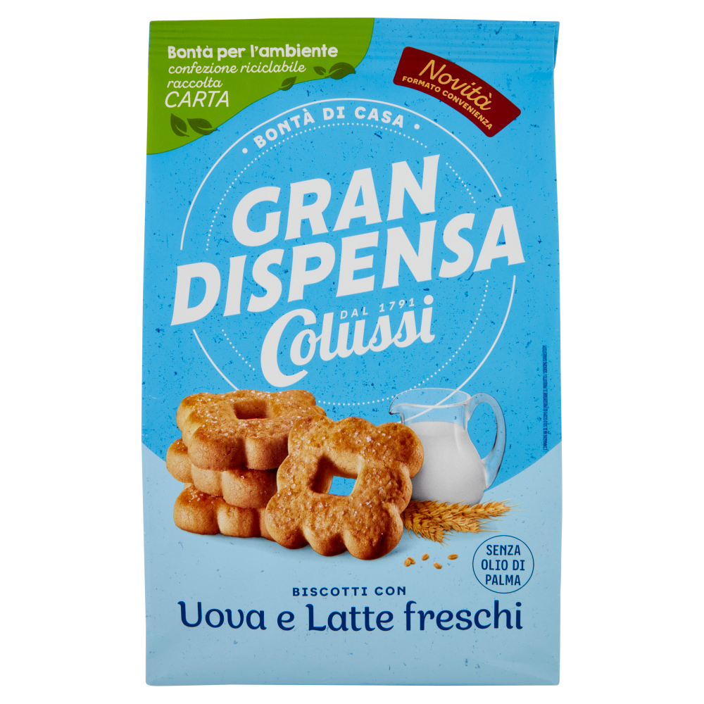 Colussi Gran Dispensa Biscotti con Uova e Latte freschi 600 g