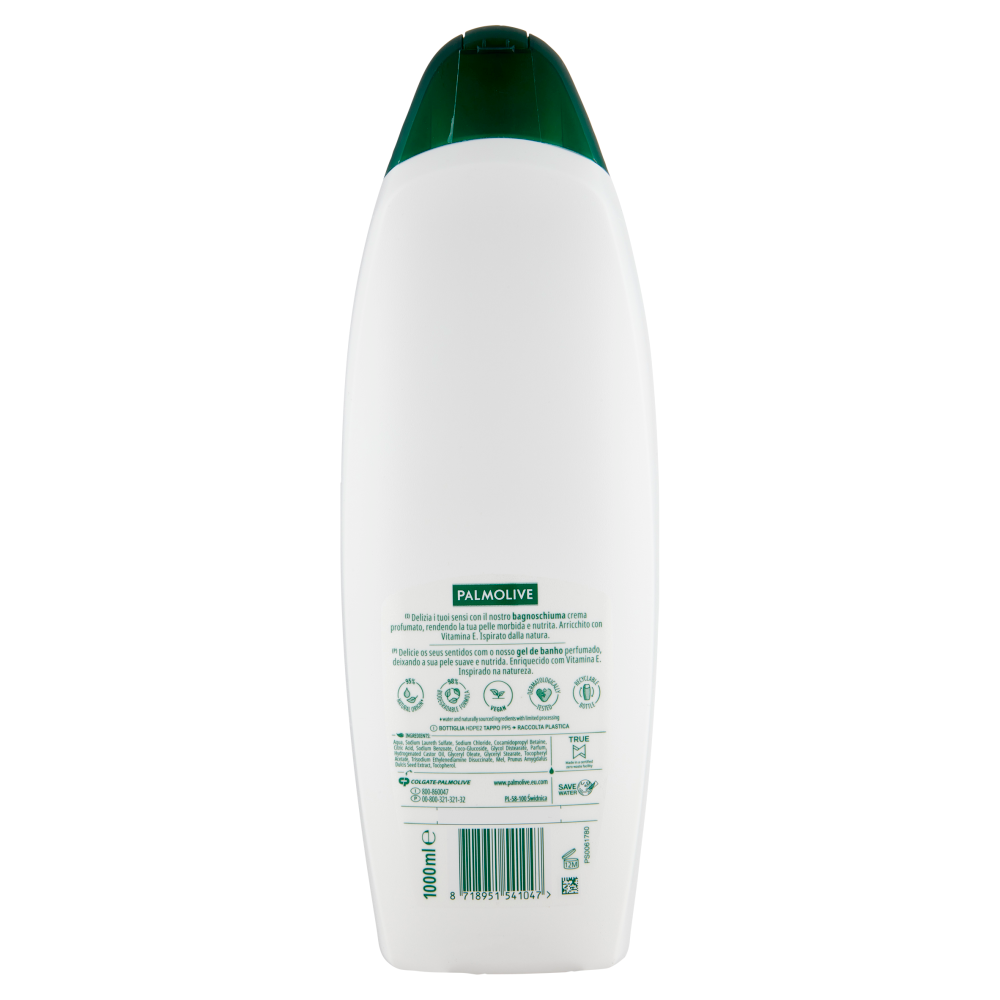 Palmolive bagnoschiuma Naturals Miele e Latte idratante 1 L