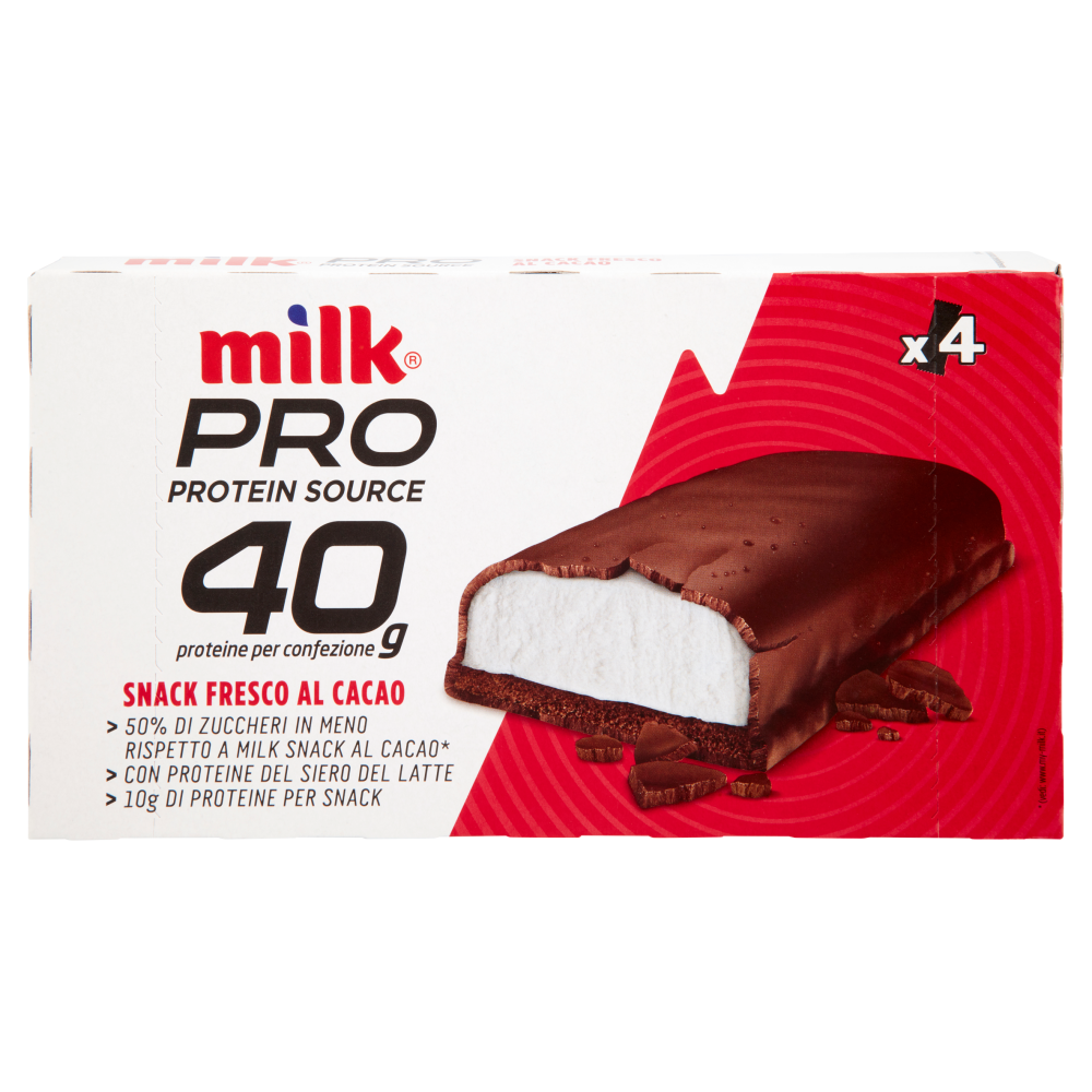 Milk Pro Protein Source 40 g Snack Fresco al Cacao 4 x 40 g Carrefour