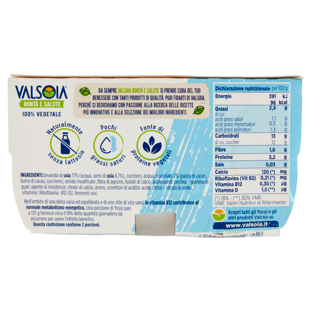 Valsoia Bontà e Salute Yosoi Stracciatella 2 x 125 g