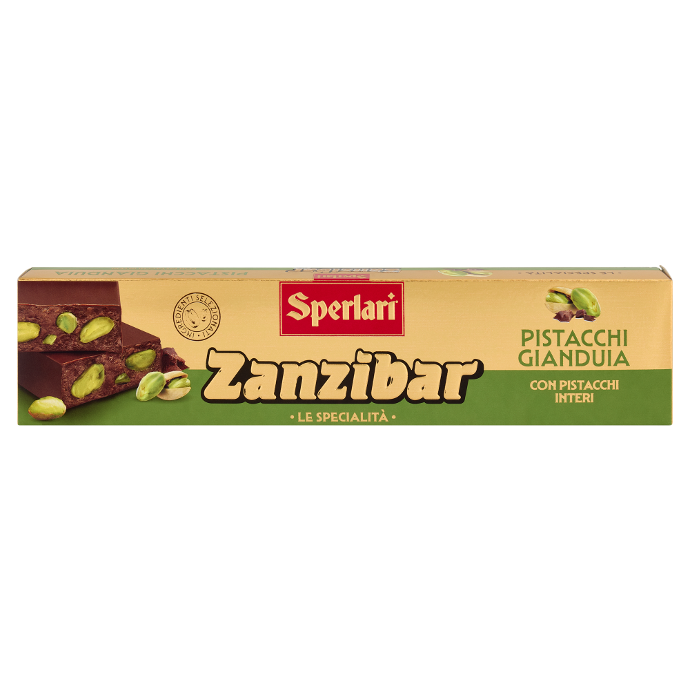 Sperlari Zanzibar le Specialità Pistacchi Gianduia con Pistacchi Interi 200 g