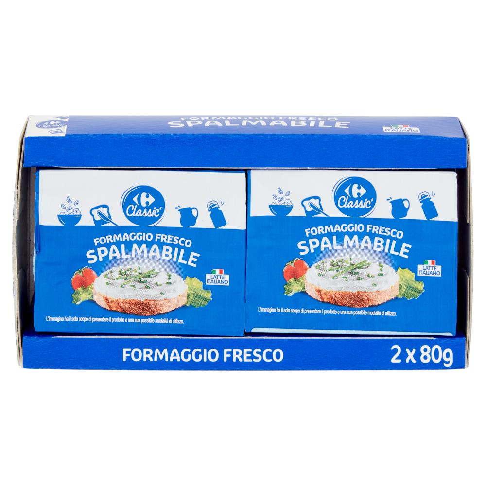 Carrefour Classic Formaggio Fresco Spalmabile 2 x 80 g