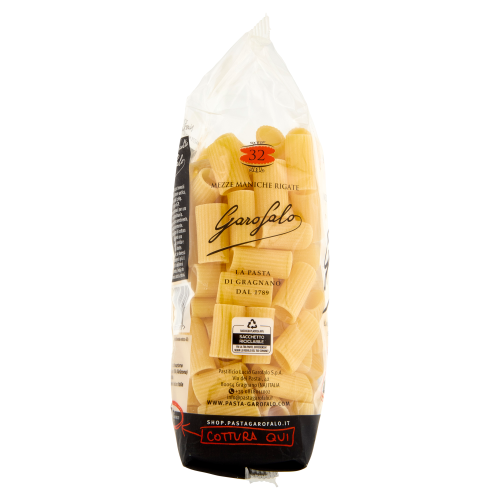 Garofalo Mezze Maniche Rigate 32 Pasta di Gragnano IGP 500 g