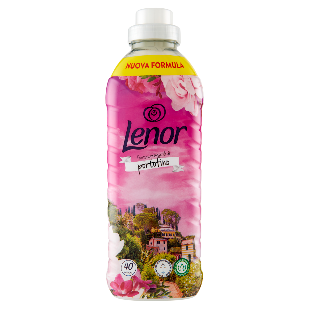 Lenor Ammorbidente Lavatrice Concentrato, fioritura primaverile di Portofino 40 Lavaggi 840 ml