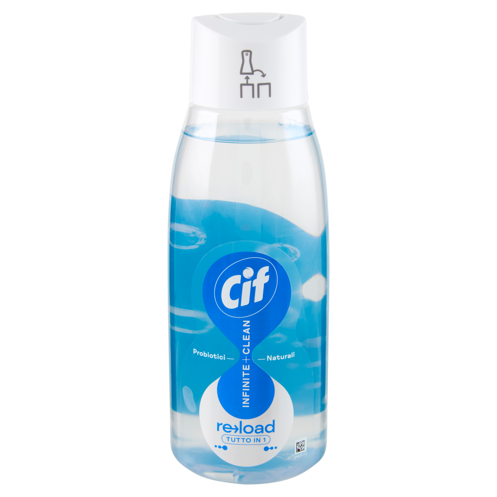 Cif Infinite + Clean reload Tutto in 1 Sensitive Fiori di Loto & Sali Minerali 590 ml