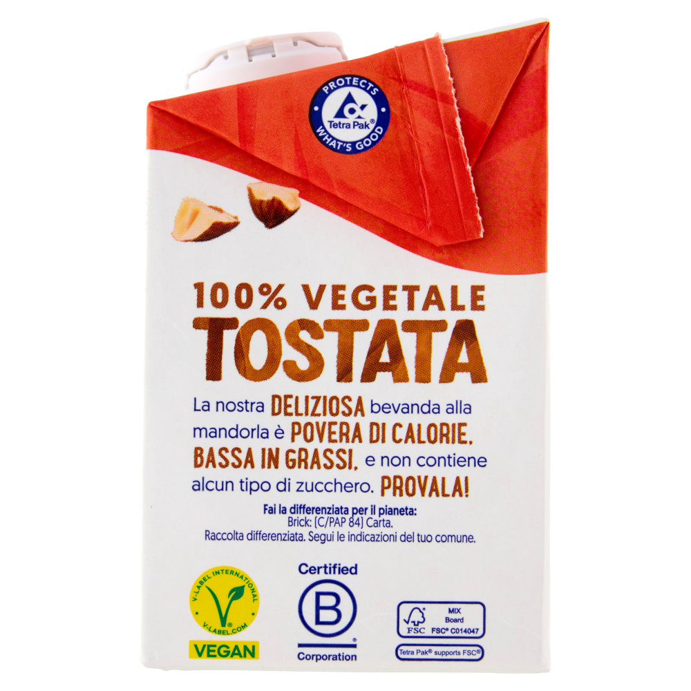 ALPRO Senza Zuccheri Mandorla, Bevanda 100% Vegetale, Basso in grassi, Senza Lattosio, 500ml