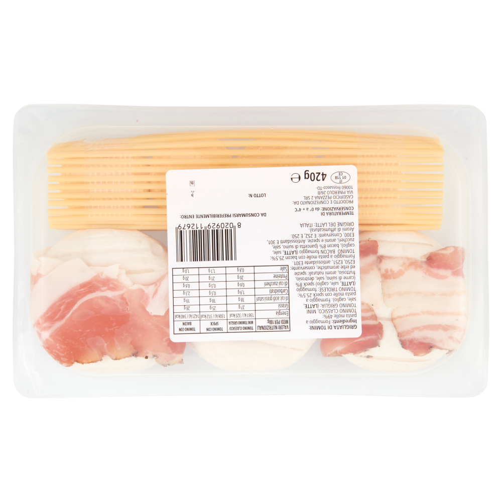 caseificio Pezzana Speciale BBQ Grigliata di Tomini 420 g