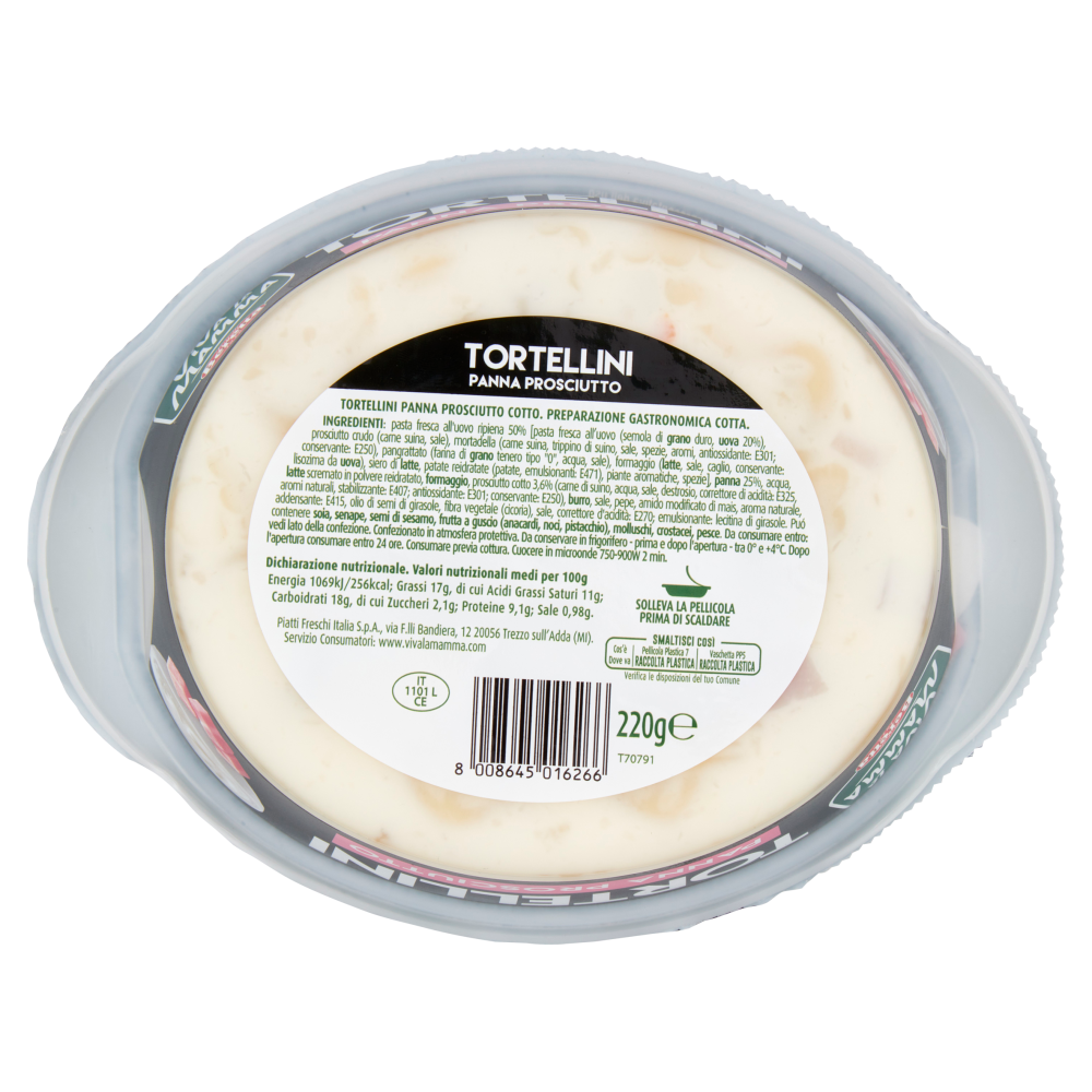 Viva la Mamma Tortellini Panna Prosciutto 220 g