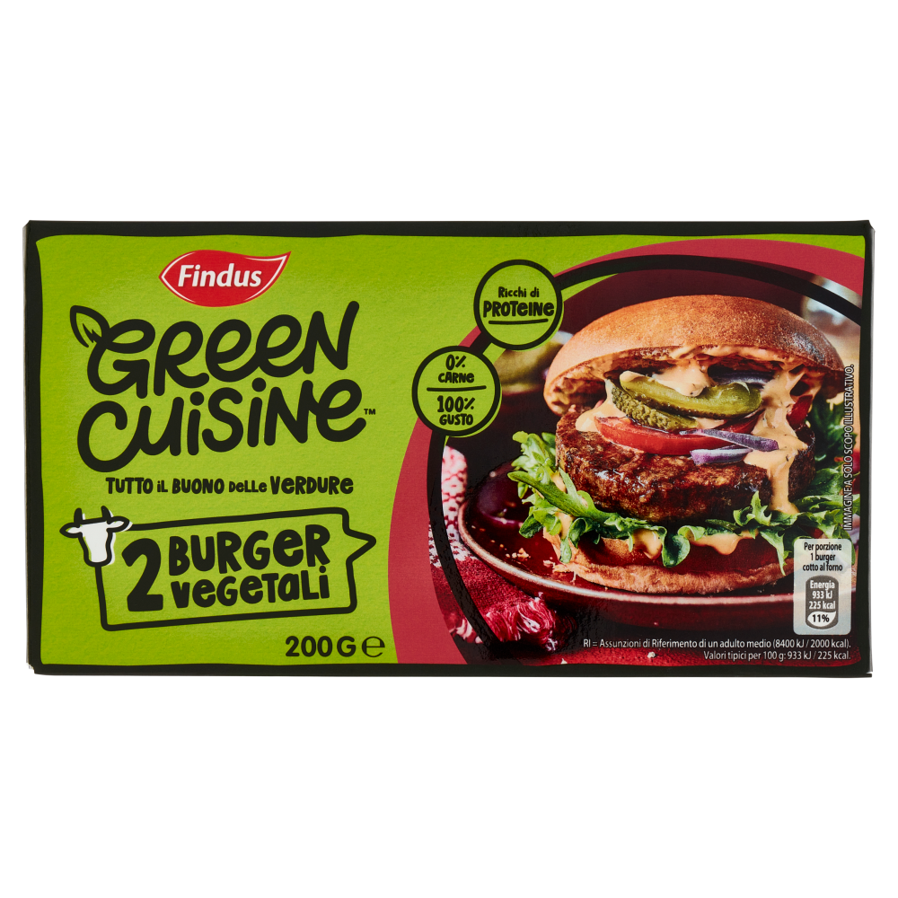 Burger Vegetali 200 g Green Cuisine Findus