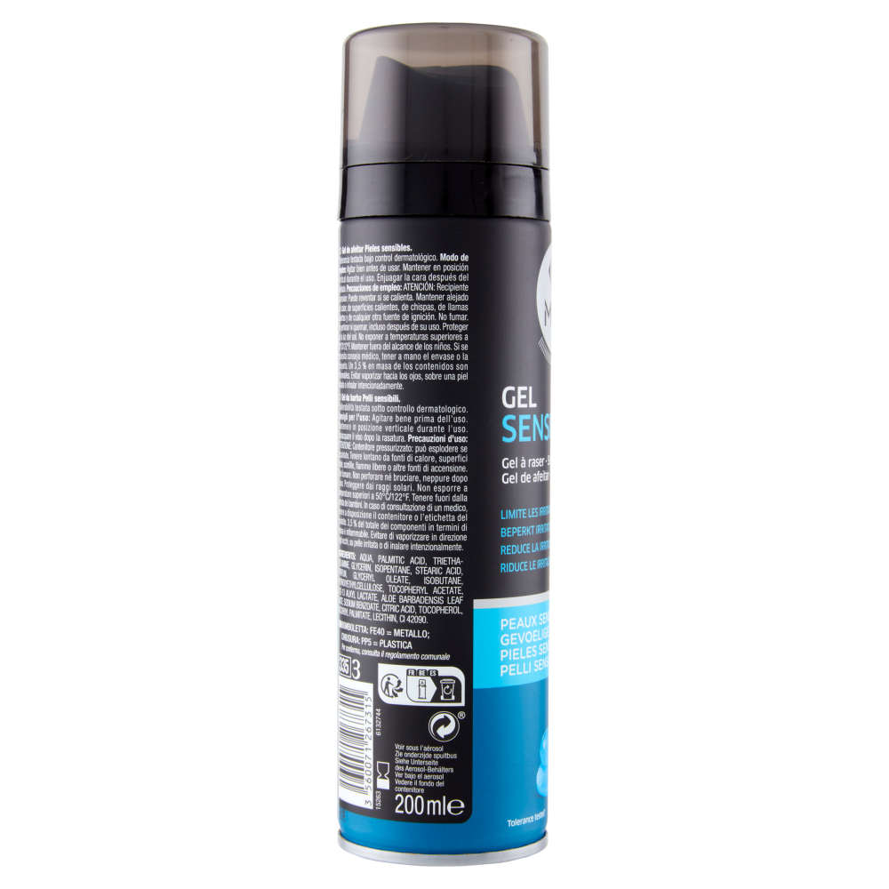Carrefour Men Gel Sensitive Gel da barba 200 ml