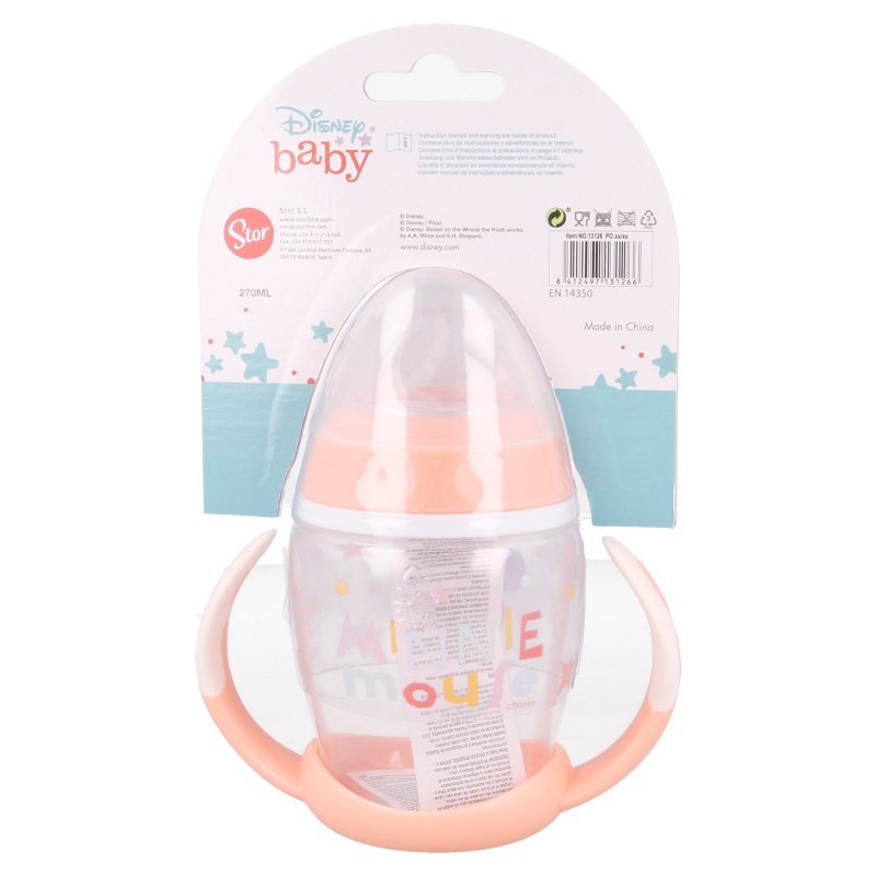 Stor 13126 biberon 270 ml Arancione, Trasparente Plastica