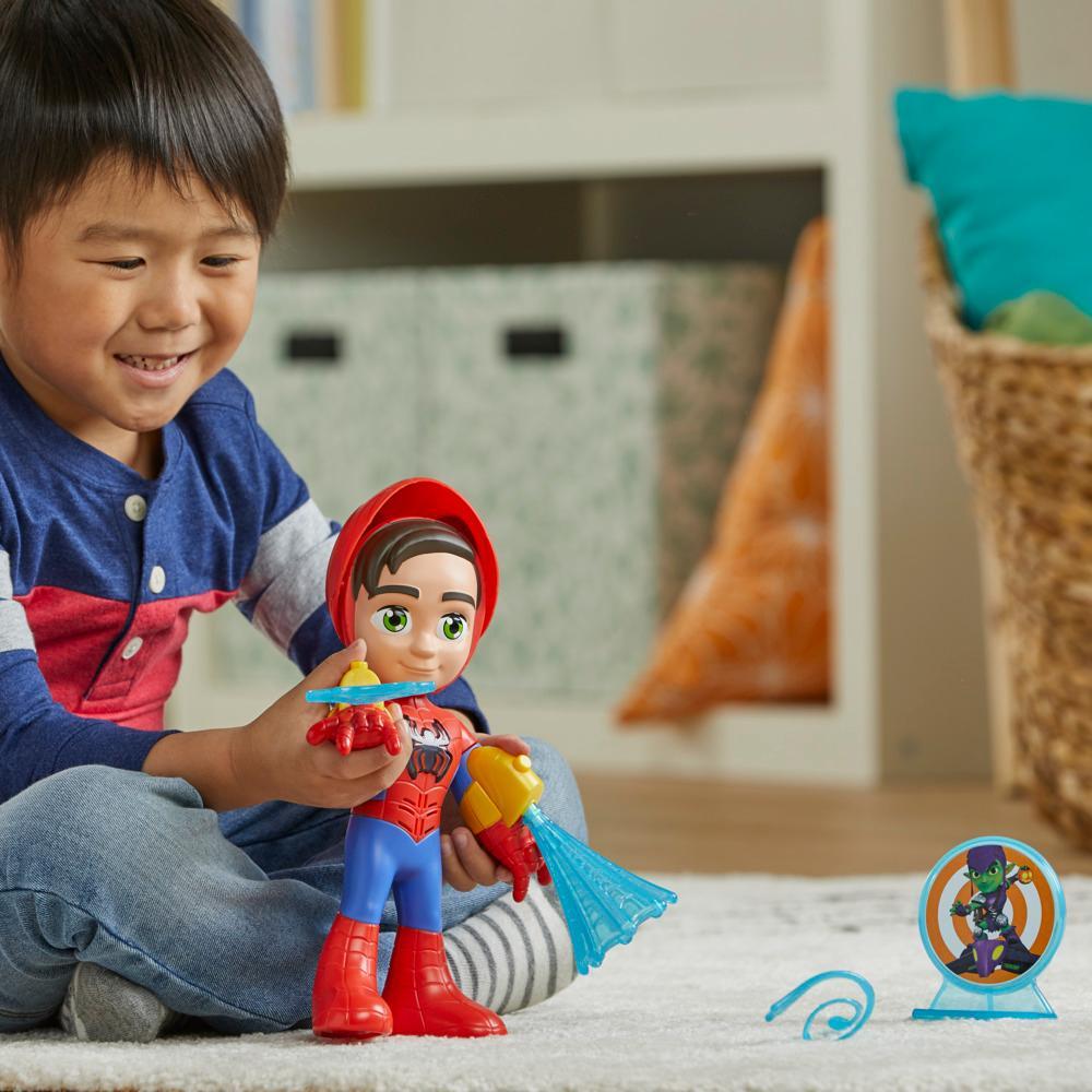 Marvel Spidey e I Suoi Fantastici Amici, Spidey Personaggio Elettronico, action figure da 25 cm con luci e suoni, giocattoli per et&agrave; prescolare per bambini e bambine dai 3 anni in su