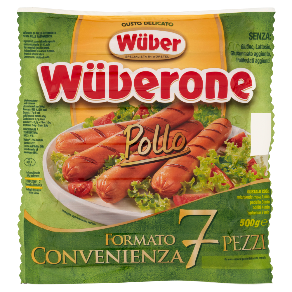 Wüber Wüberone Pollo Gusto Delicato 7 Pezzi 500 g