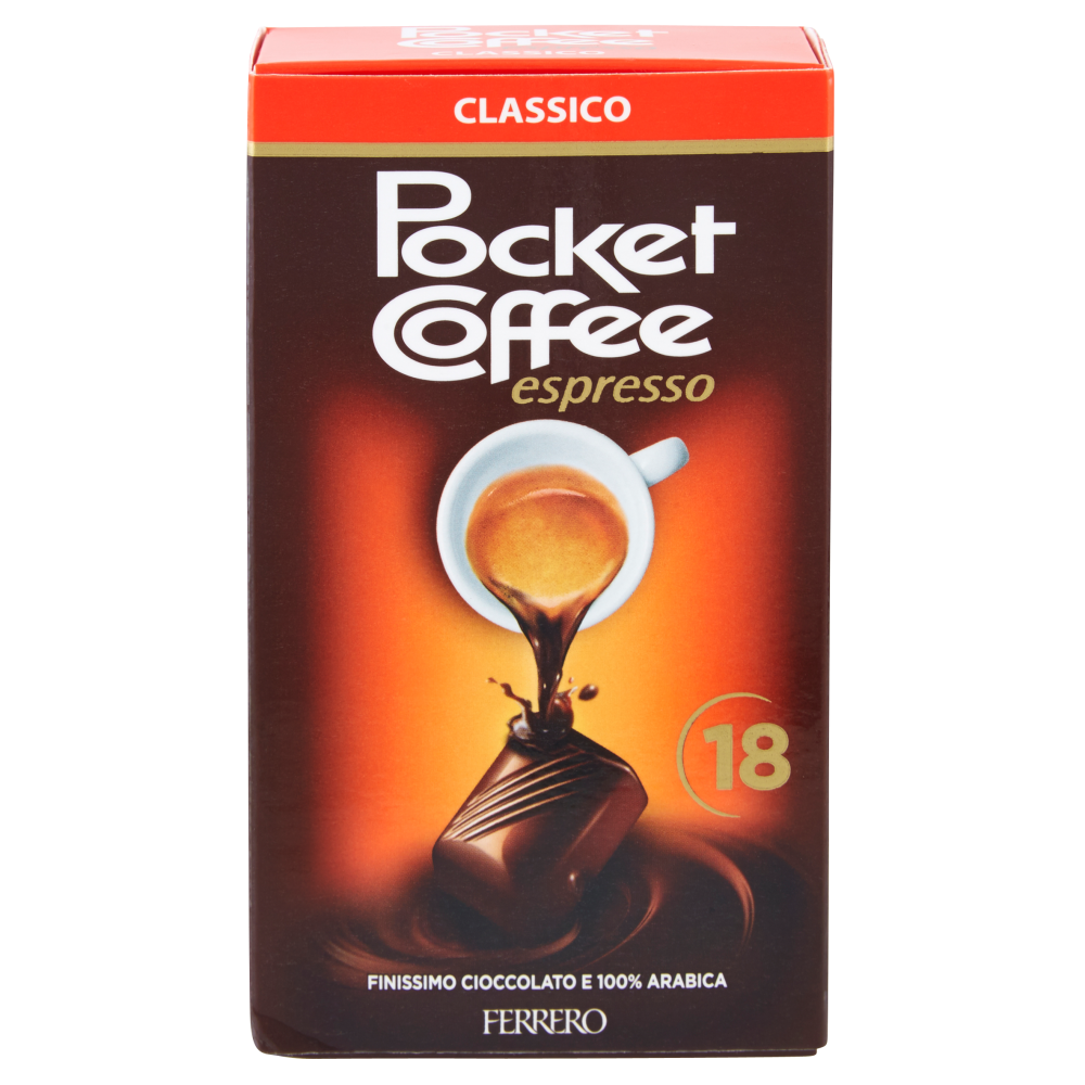 Pocket Coffee espresso Classico 18 Pezzi 225 g