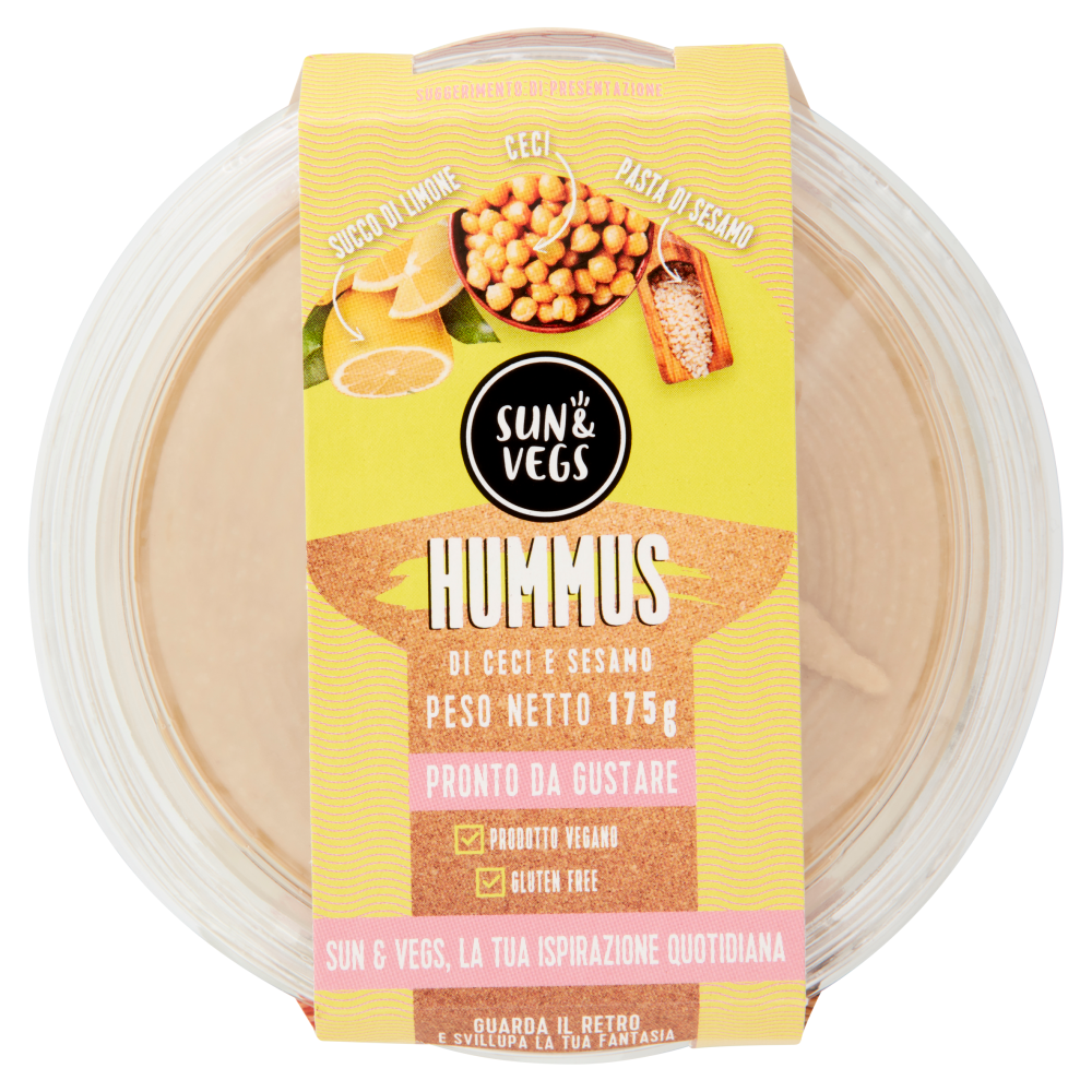 Sun & Vegs Hummus di Ceci e Sesamo 175 g