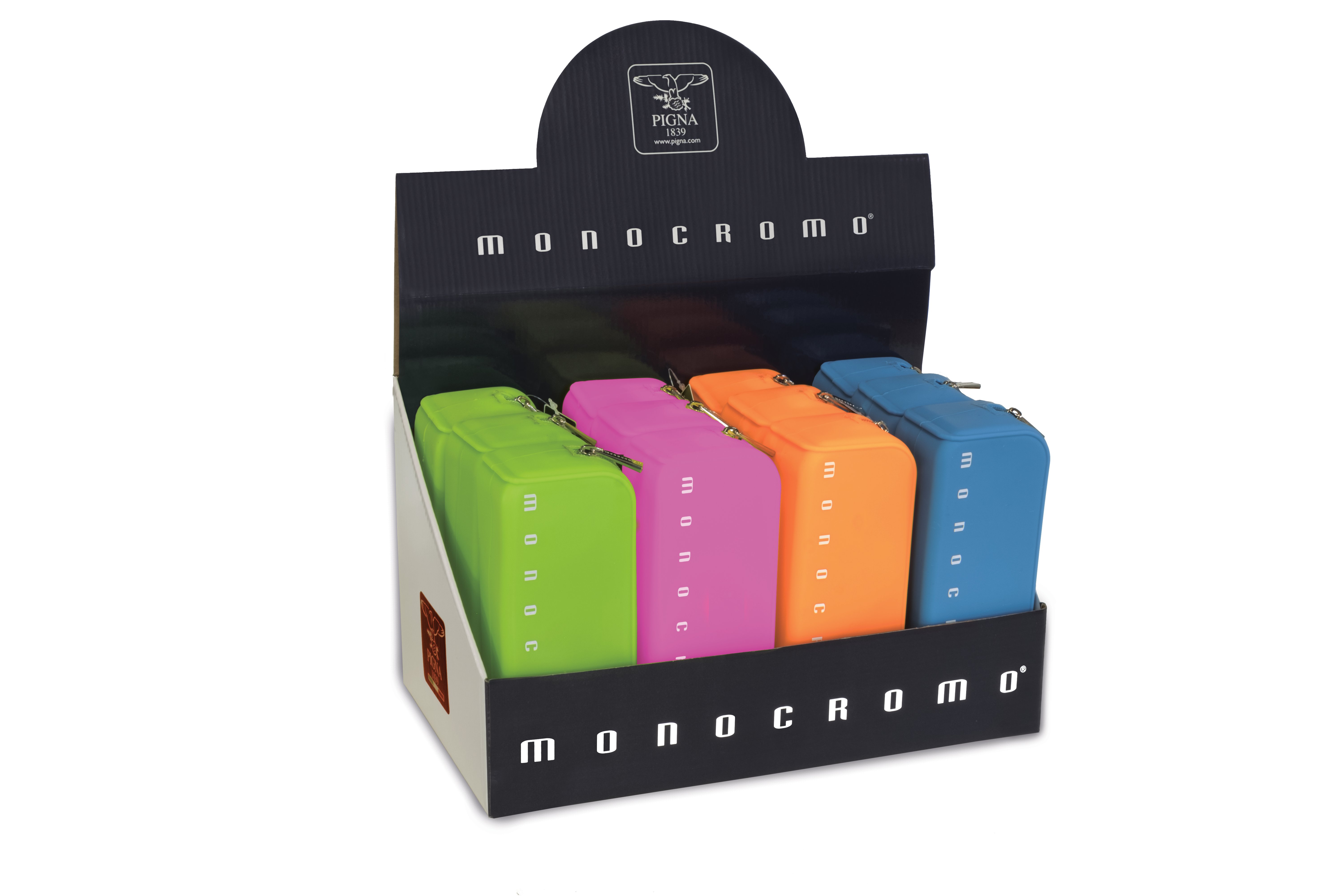 Pigna Astuccio a bustina monocromo fluo in silicone, colori assortiti