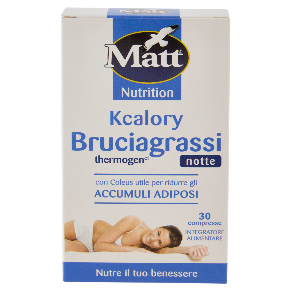 Matt Nutrition Kcalory Bruciagrassi thermogen notte 30 compresse 10,5 g