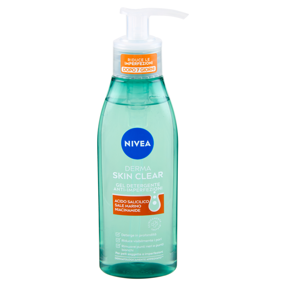 Nivea Derma Skin Clear Gel Detergente Anti-Imperfezioni 150 ml