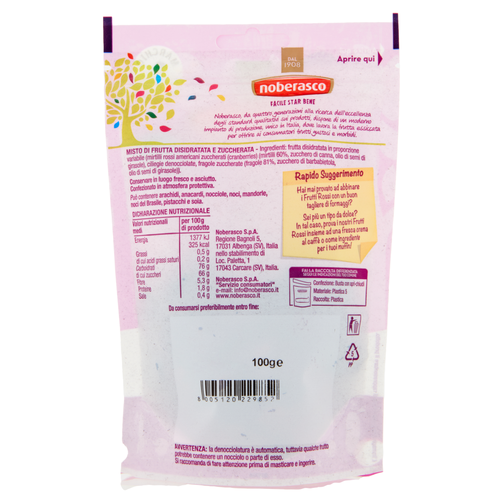noberasco Viva i Frutti Rossi 100 g