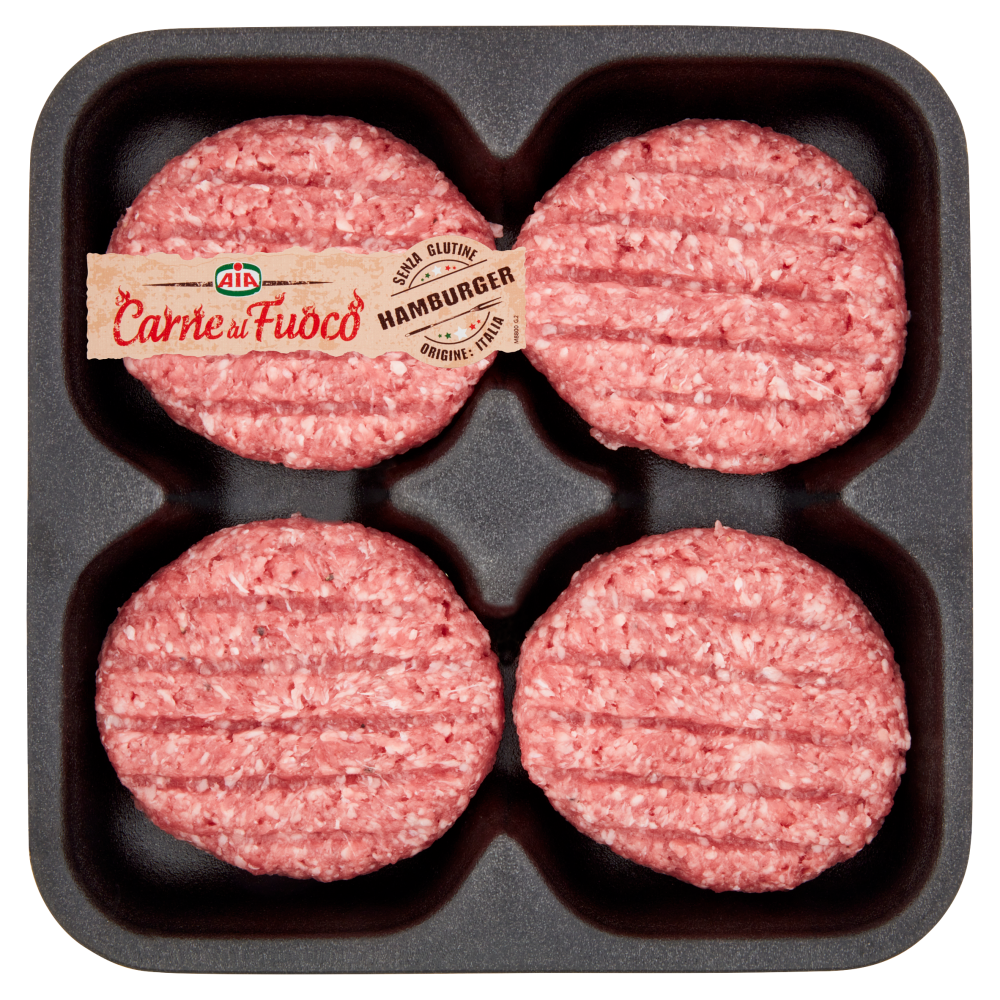 Aia Carne al Fuoco Big Burger di Puro Suino 0,600 kg