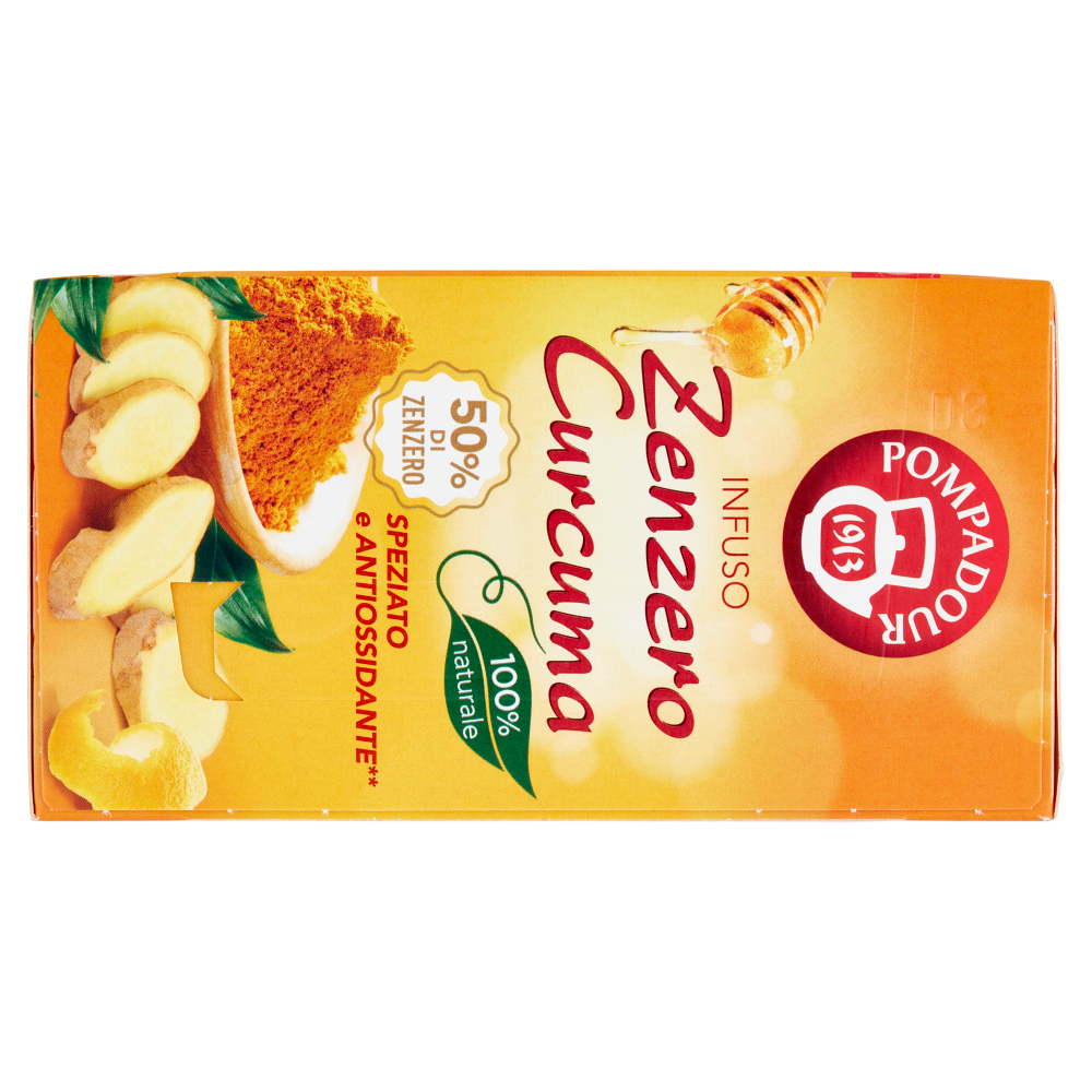 Pompadour Infuso Zenzero Curcuma bustine 20 x 1,8 g