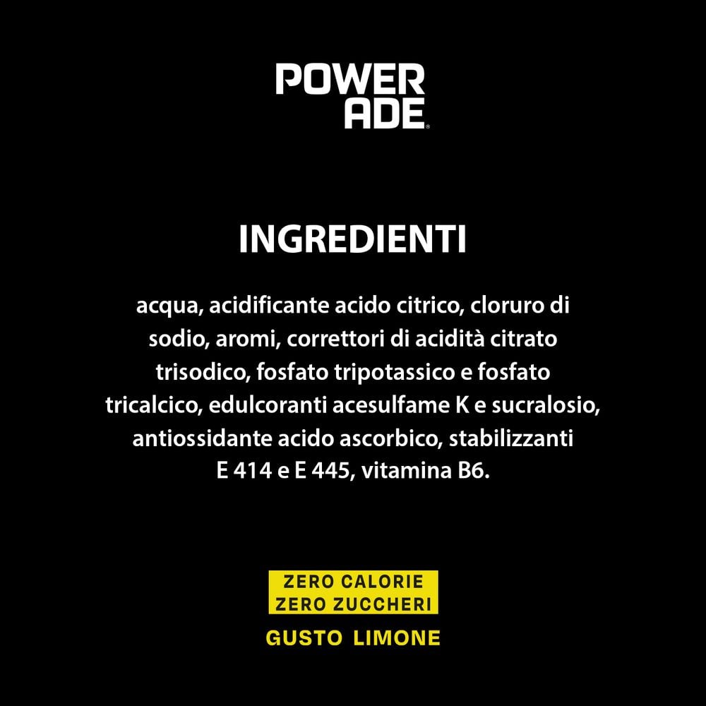 Powerade Active Zero Lemon 500ml PET