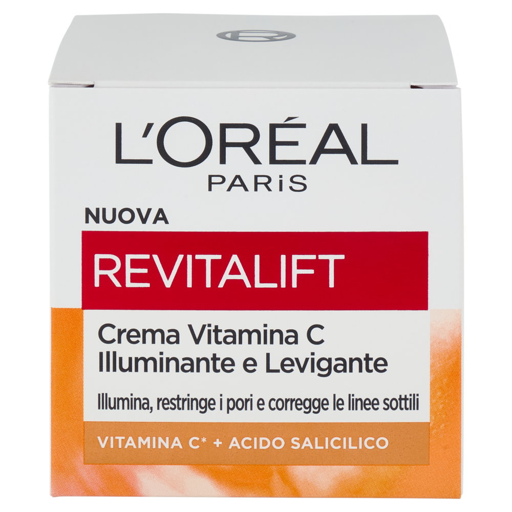 L'Oréal Paris Revitalift Clinical Crema Viso Vitamina C Illuminante e Levigante, 50 ml