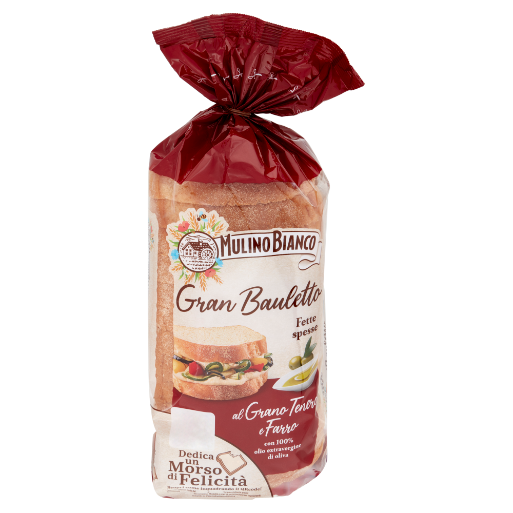 Mulino Bianco Gran Bauletto Pane con Grano Tenero e Farro 500g