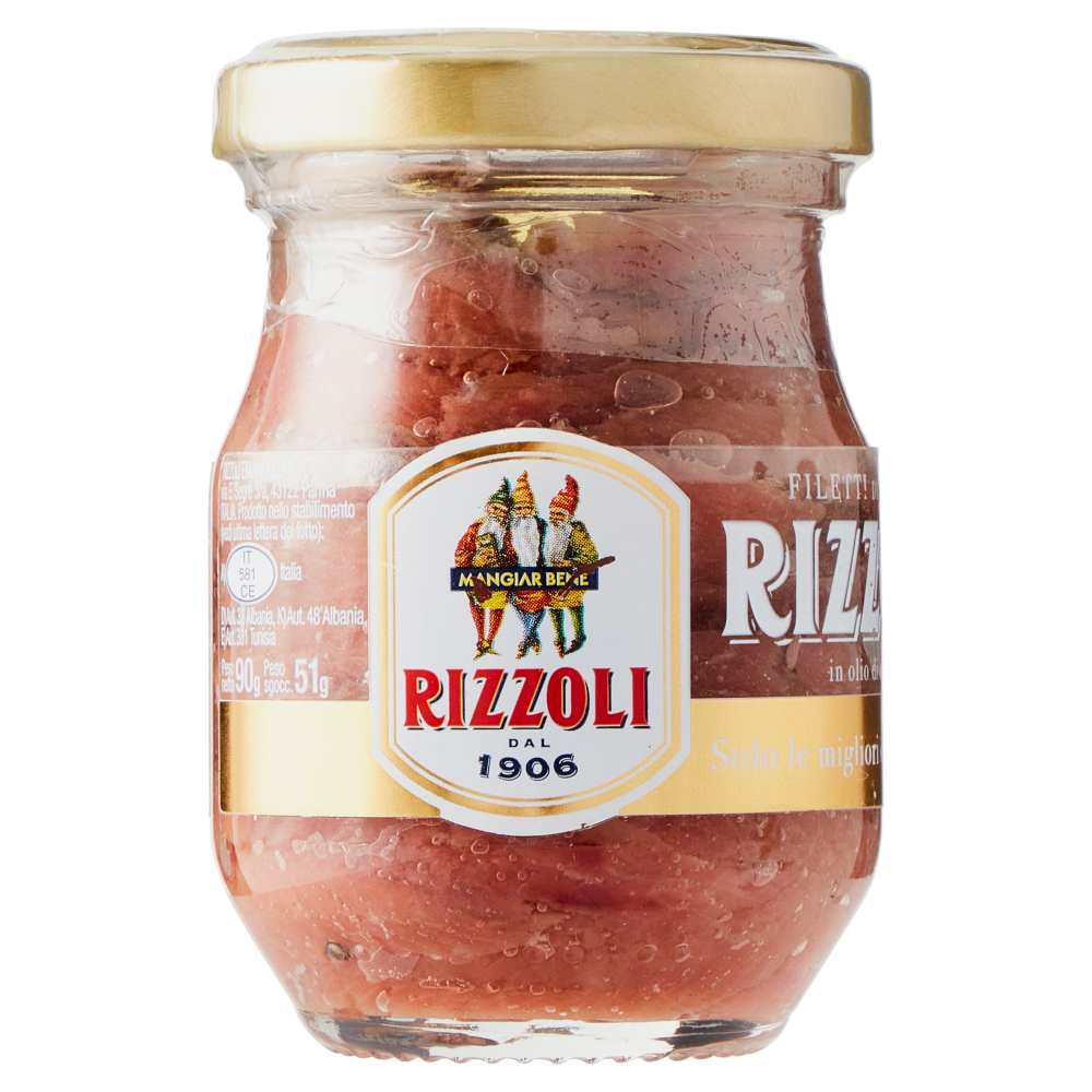 Rizzoli Filetti di Alici in olio di oliva 90 g