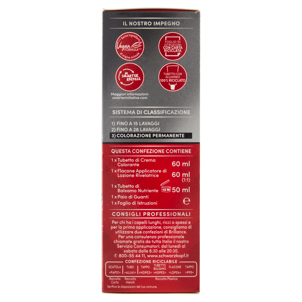 Brillance Colorazione Permanente Intensiva 872 Rosso Intenso Rubino