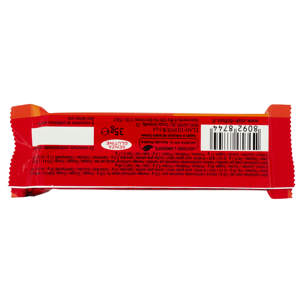 Novi novipiù cioccolato al latte con biscotto e caramello 35 g