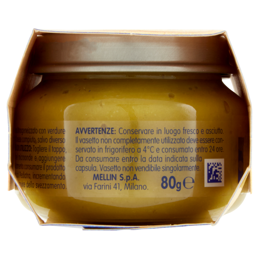Mellin Verdure Miste 100% Naturale Omogeneizzato 2 x 80 g