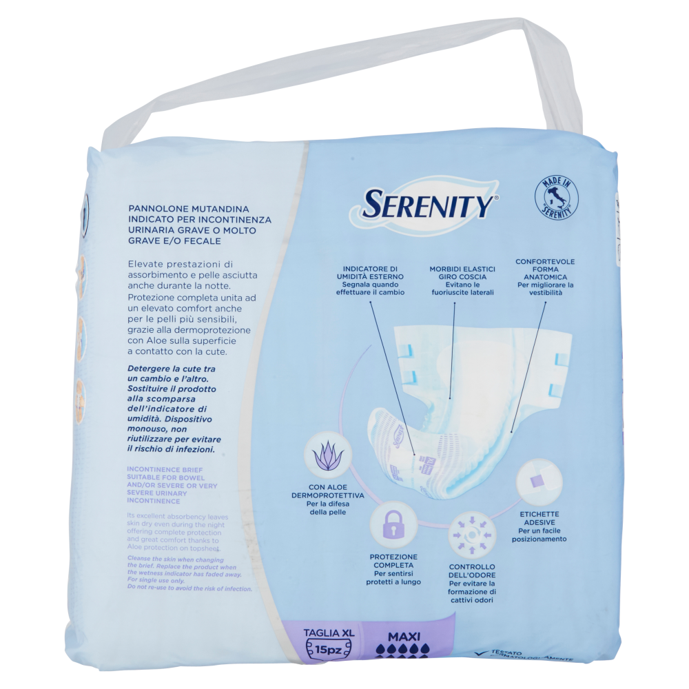 Serenity Pannolone mutandina Maxi Taglia XL 15 pz