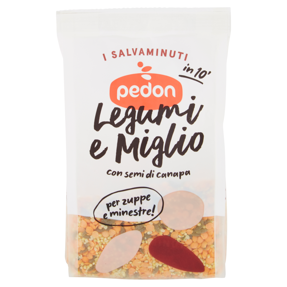 pedon I Salvaminuti Legumi e Miglio con semi di canapa 250 g