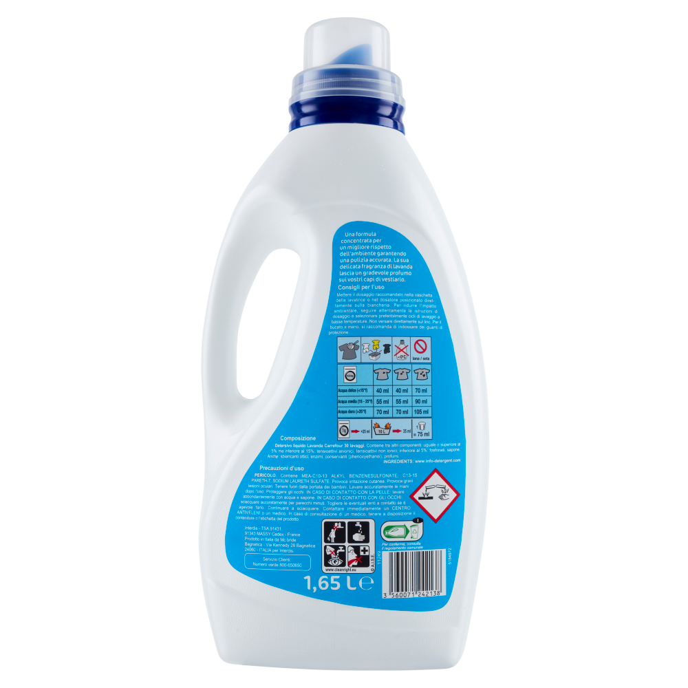 Carrefour Detersivo Liquido Lavanda 1,65 l