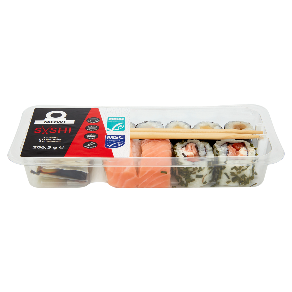 Mowi Sushi 2 x Nigiri, 2 x California, 5 x Hosomaki 206,5 g