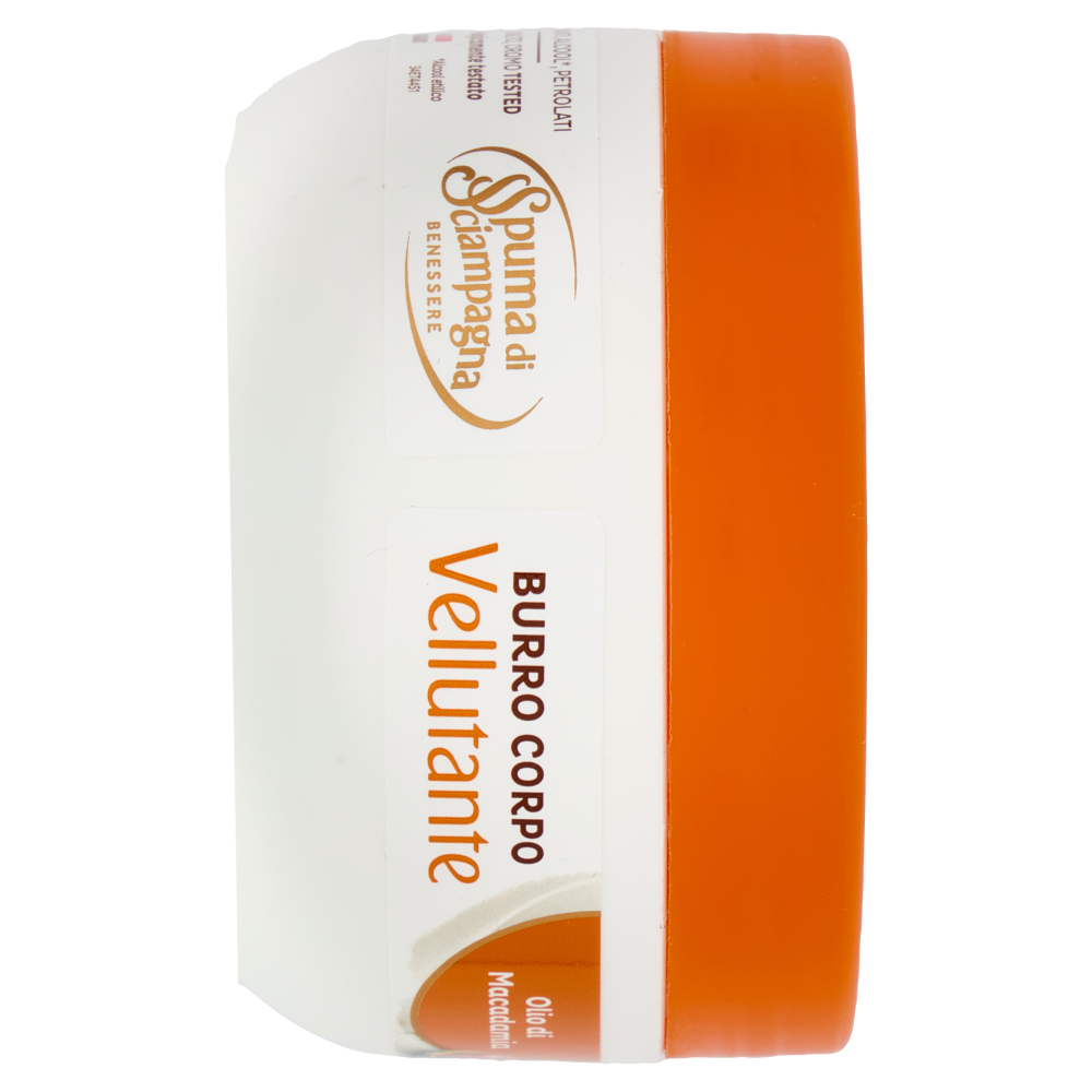 Spuma di Sciampagna Benessere Burro Corpo Vellutante Olio di Macadamia 200 ml