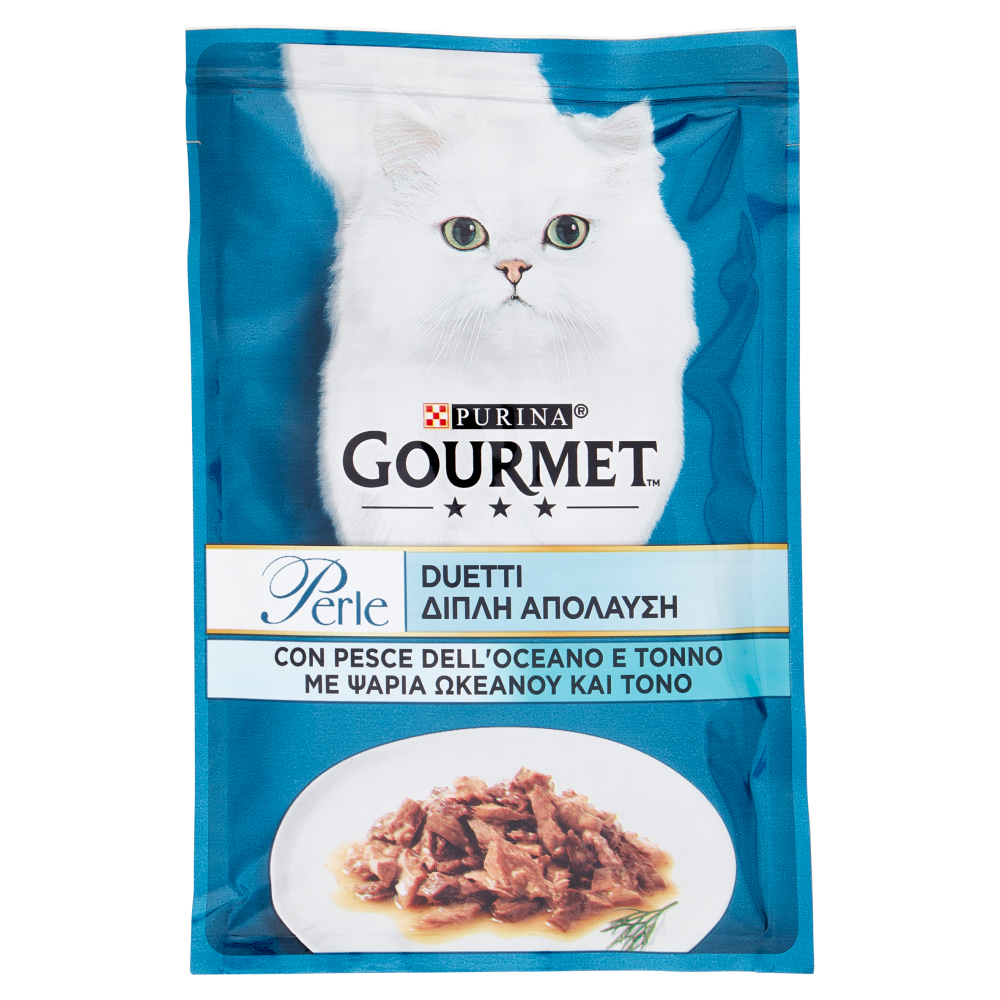 PURINA GOURMET Perle Duetti con Pesce dell'Oceano e Tonno 85 g