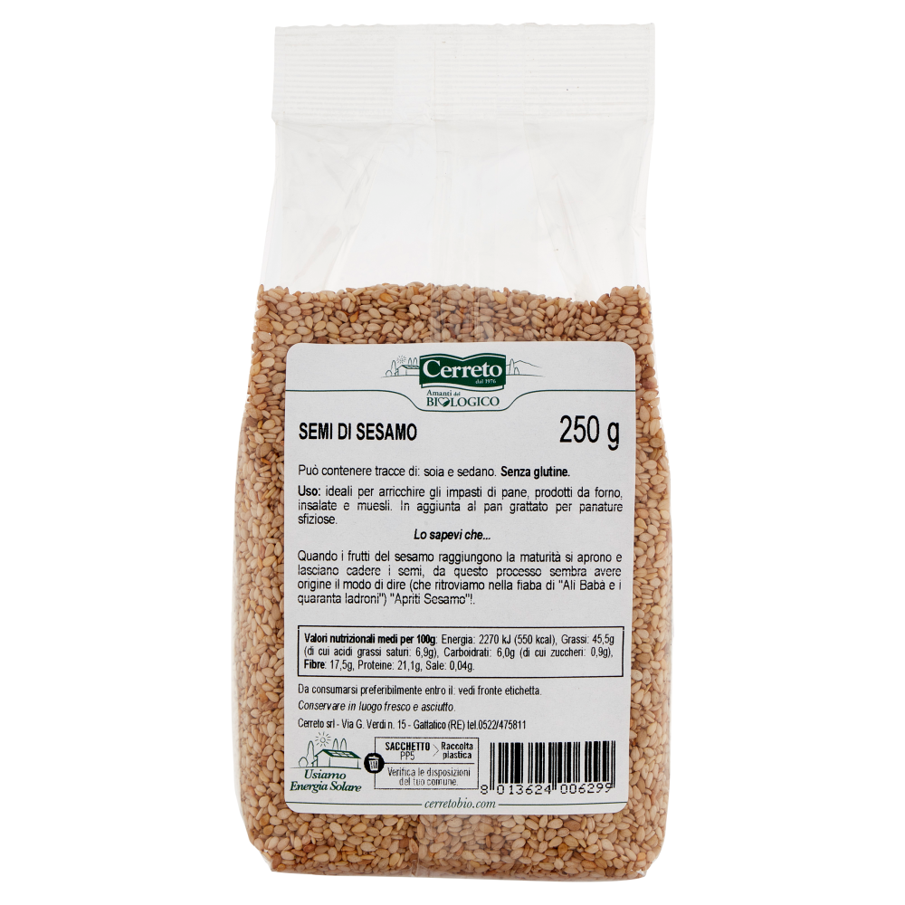 Cerreto i Semi Semi di Sesamo Bio 250 g