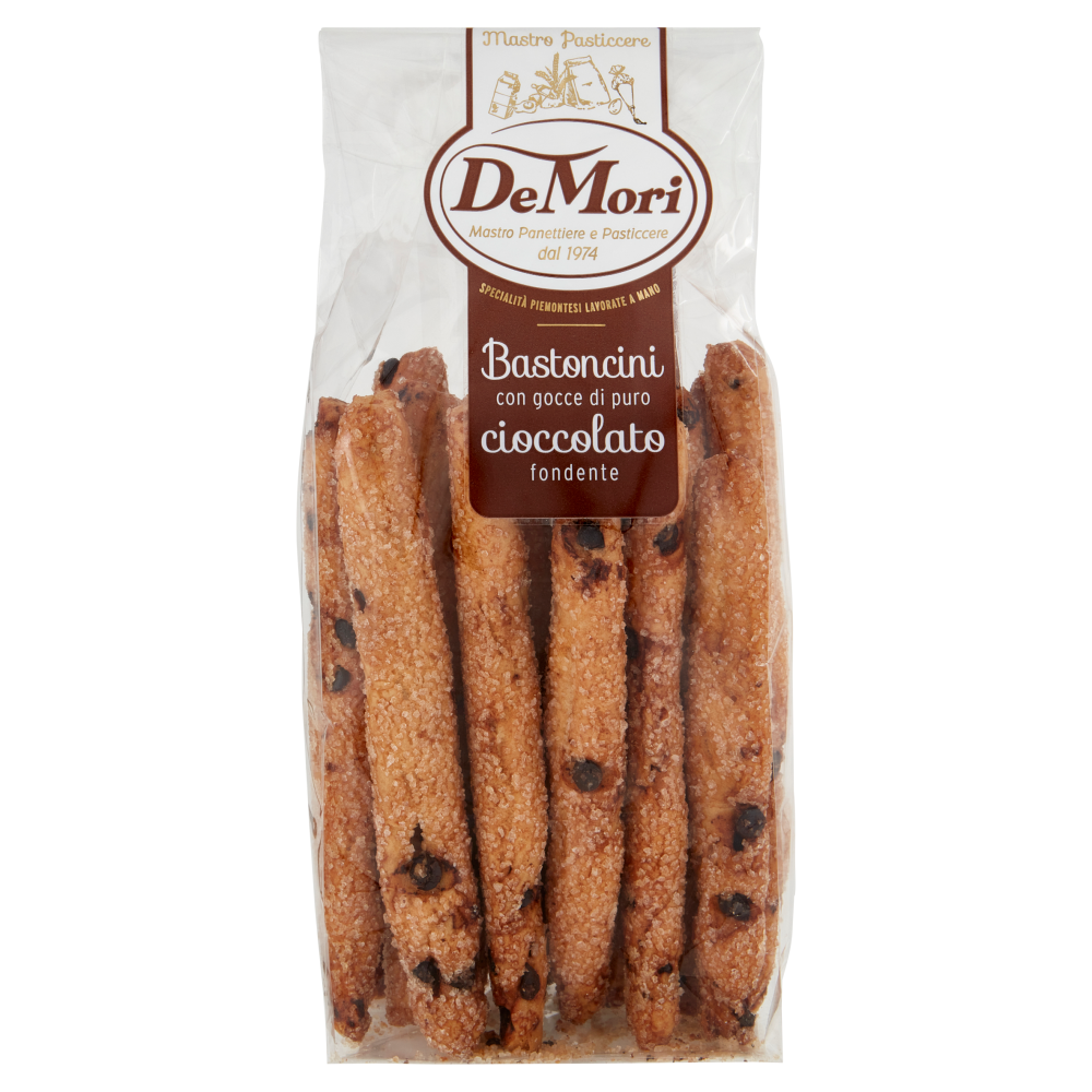 De Mori Bastoncini con gocce di puro cioccolato fondente 200 g