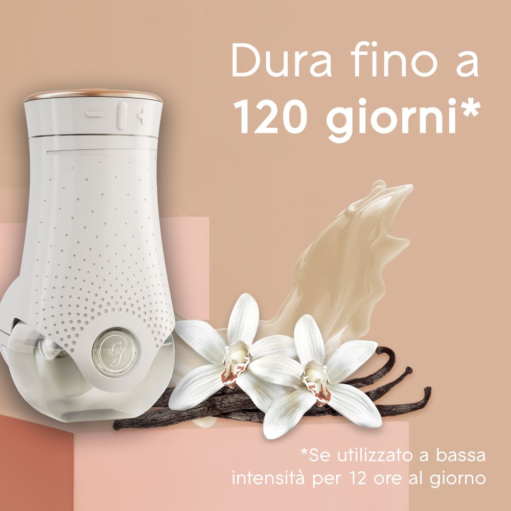 Glade liquido elettrico Profumatore per Ambienti con Olii Essenziali, Fragranza Vaniglia, 1 Ricarica da 20 ml