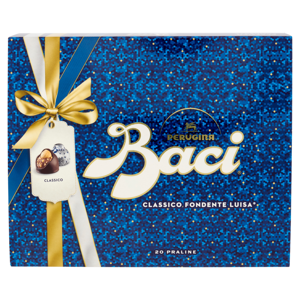 BACI PERUGINA Classico Cioccolatini Fondenti ripieni al Gianduia Scatola Regalo 250g