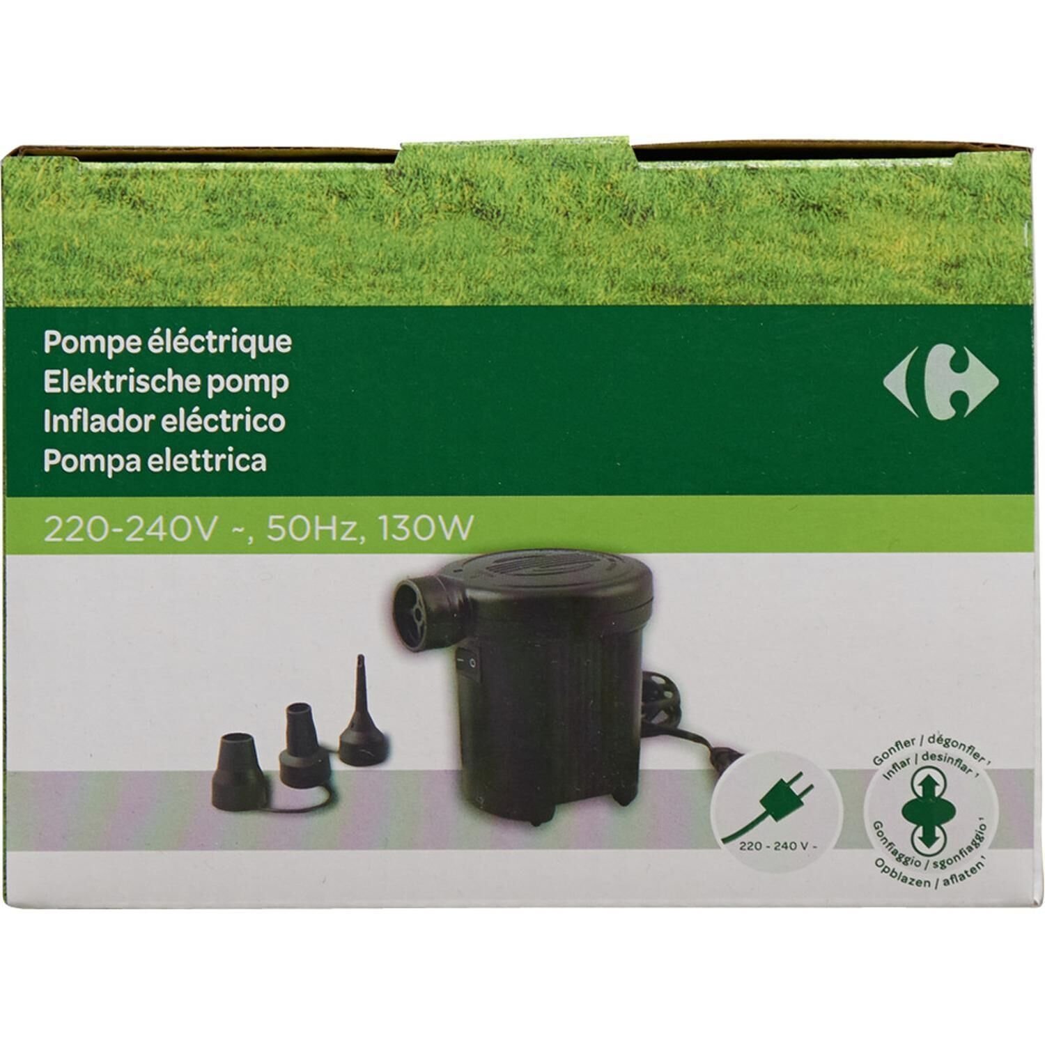 Carrefour 3609231857369 pompa ad aria elettrica 490 l/min