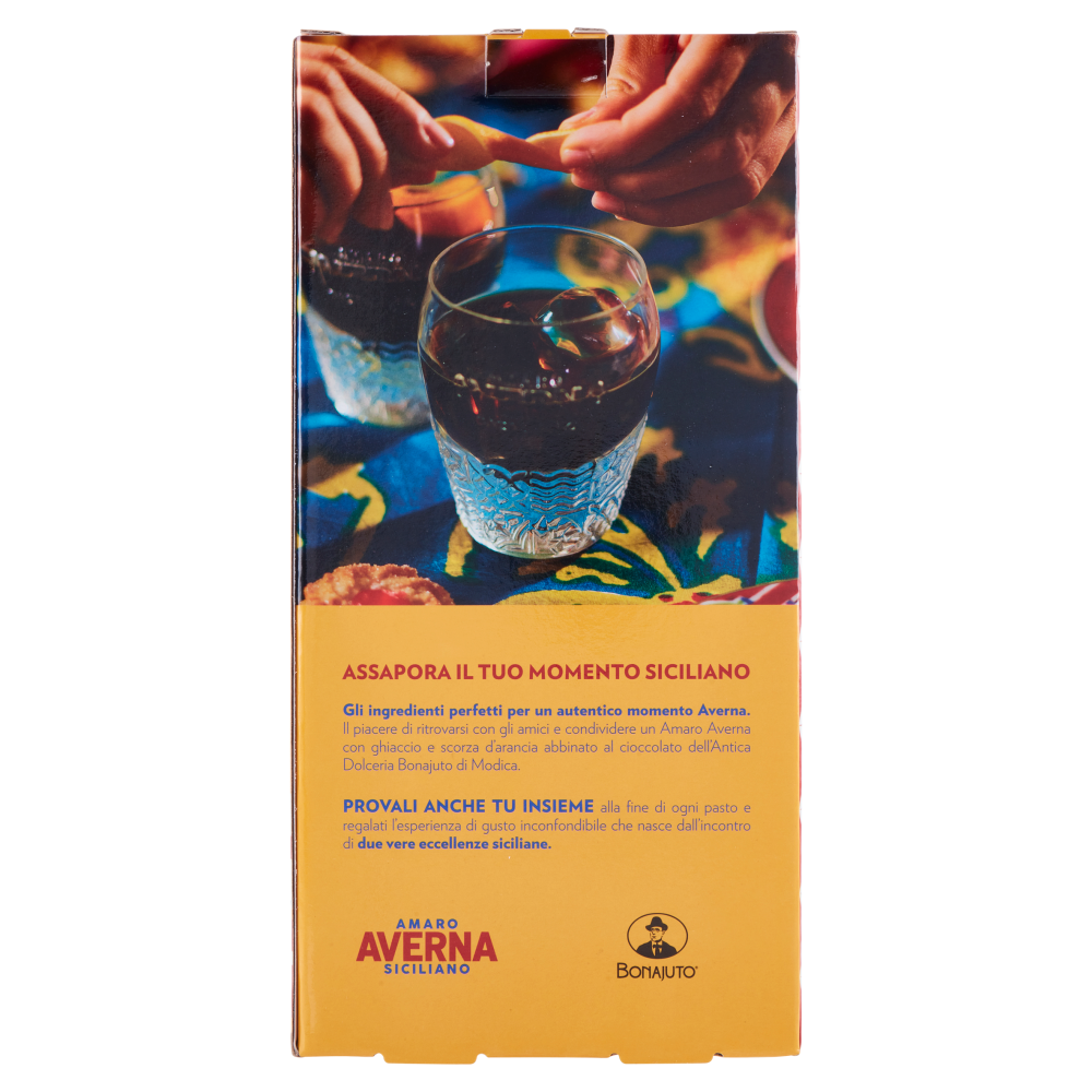 Averna Amaro Siciliano 70 cl + 2 Tavolette di Cioccolato Bonajuto di Modica