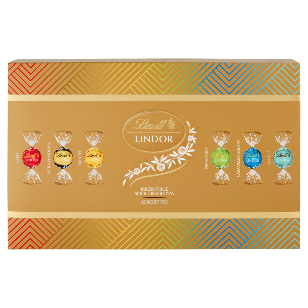 Lindt Lindor Cioccolatini assortiti cioccolato Scatola Natale 525 g