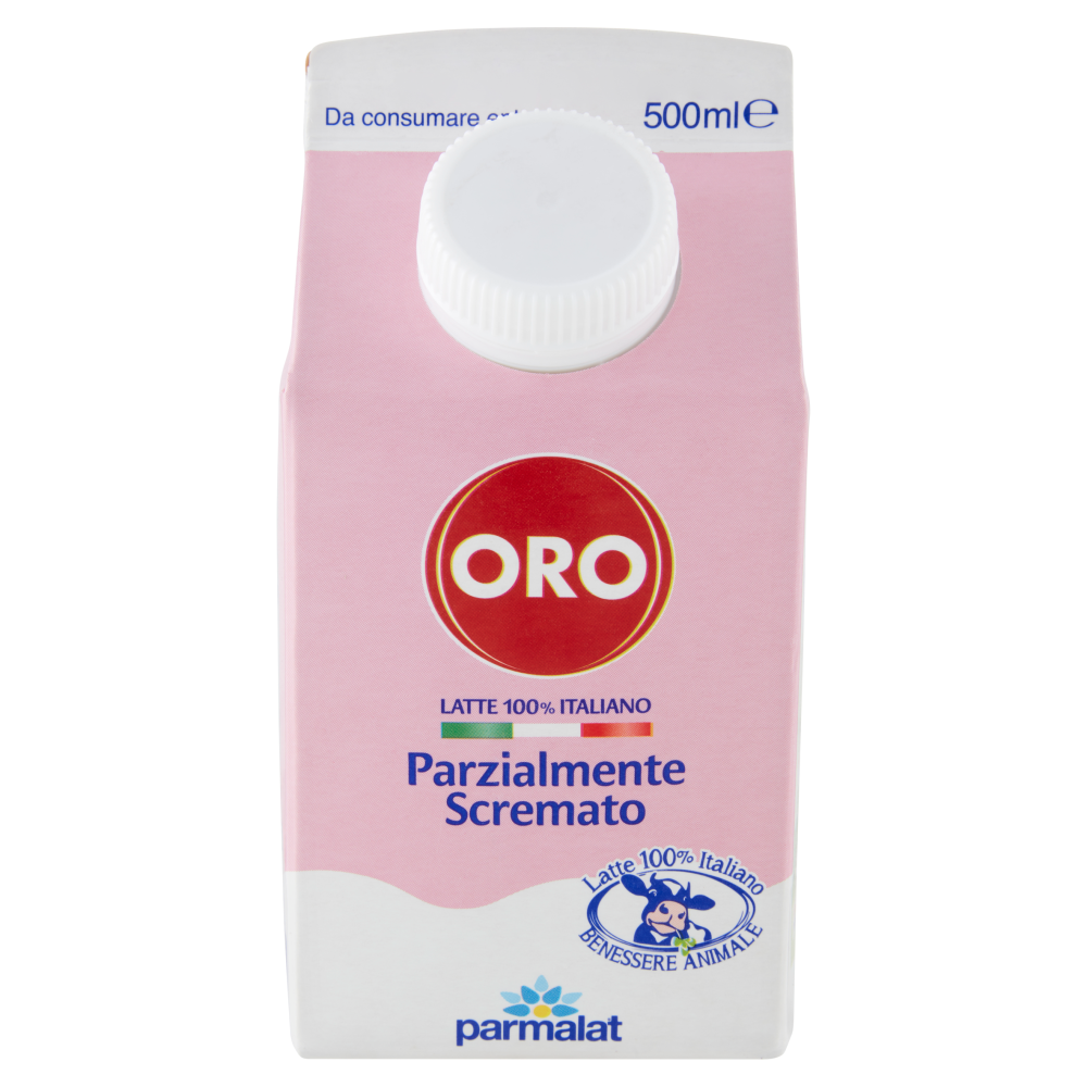 Oro Latte 100% Italiano Parzialmente Scremato 500 ml