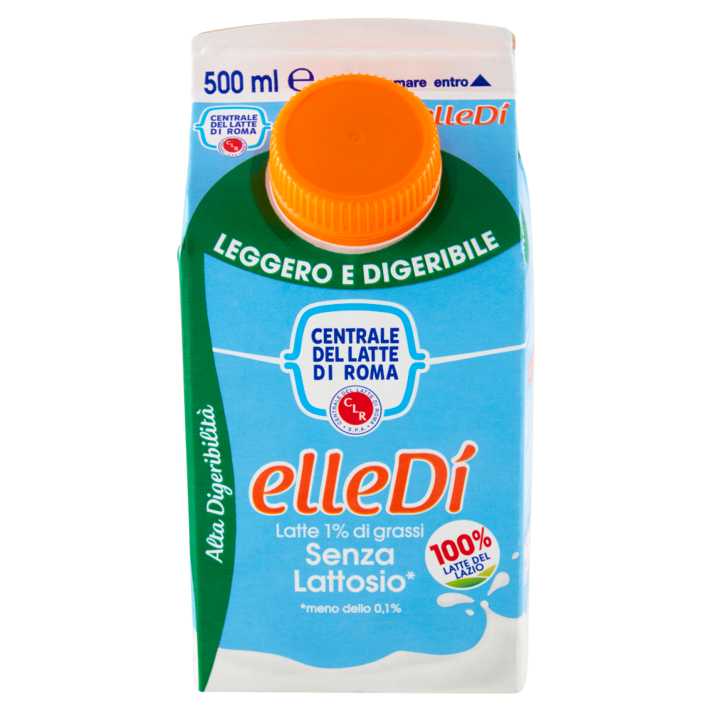 Centrale del Latte di Roma elleD&iacute; Leggero e Digeribile Senza Lattosio 500 ml