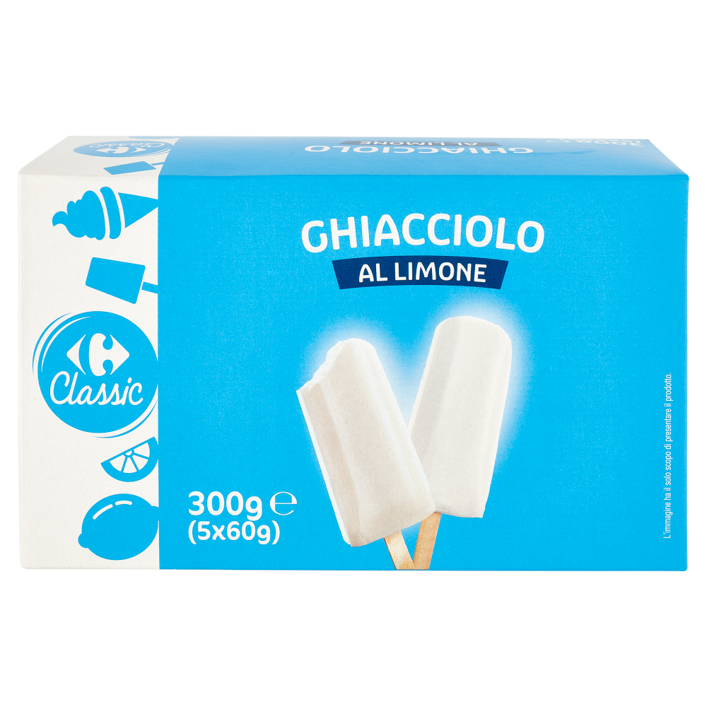 Carrefour Classic Ghiacciolo al Limone 5 x 60 g