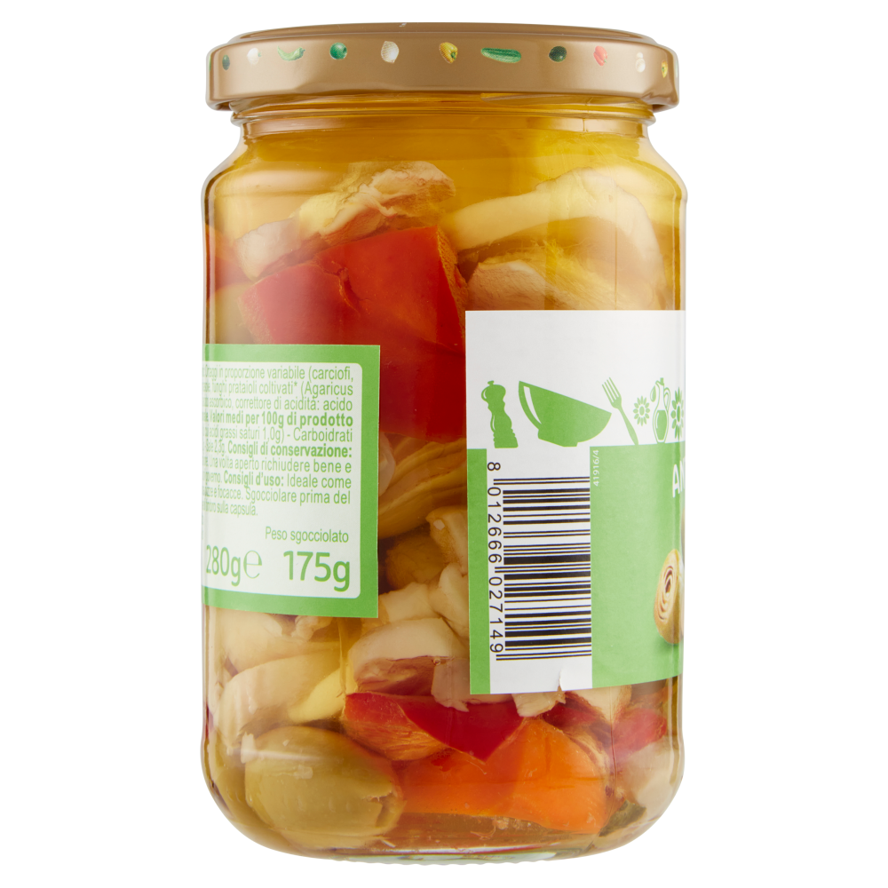 Carrefour Classic Antipasto in Olio di Semi di Girasole 280 g